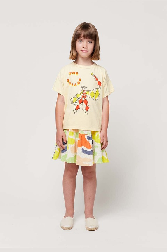 Bobo Choses fusta din bumbac pentru copii cu modele multicolor 124AC092