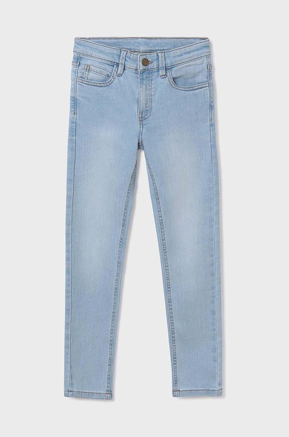 Dětské rifle Mayoral slim fit modrá 538.7D.Junior.PPYH