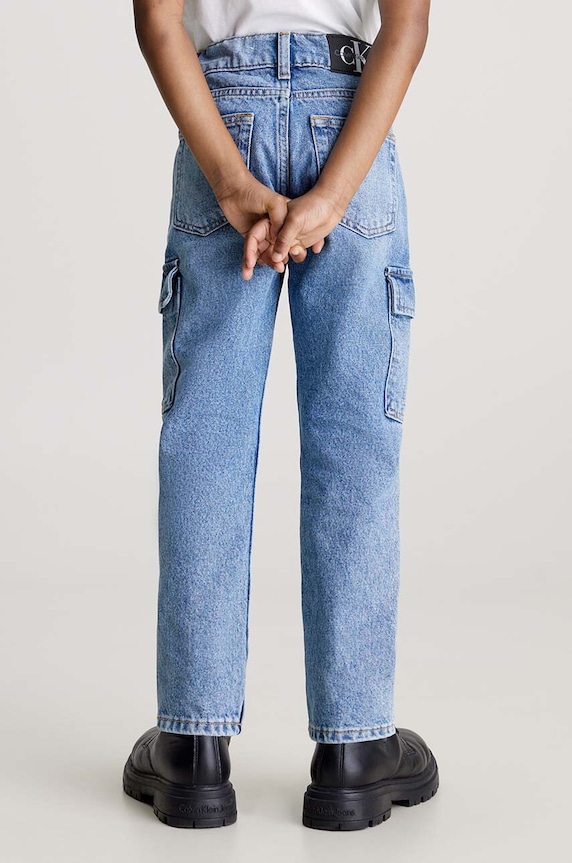 Detské rifle Calvin Klein Jeans modrá IB0IB01996.PPYH