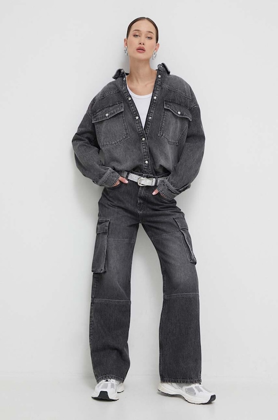 HUGO jeansy 1993 50507887 szary SS24