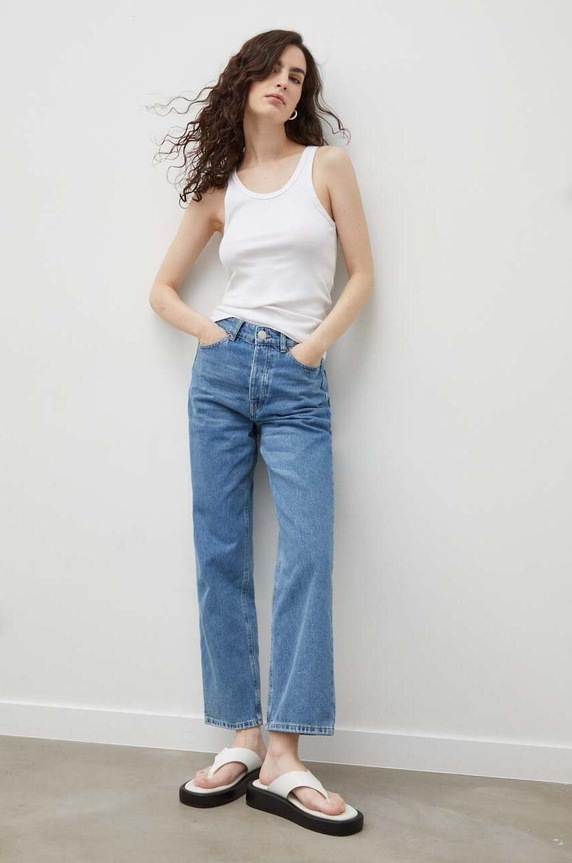 By Malene Birger jeansy Milium Planet friendly niebieski Q70252018Z