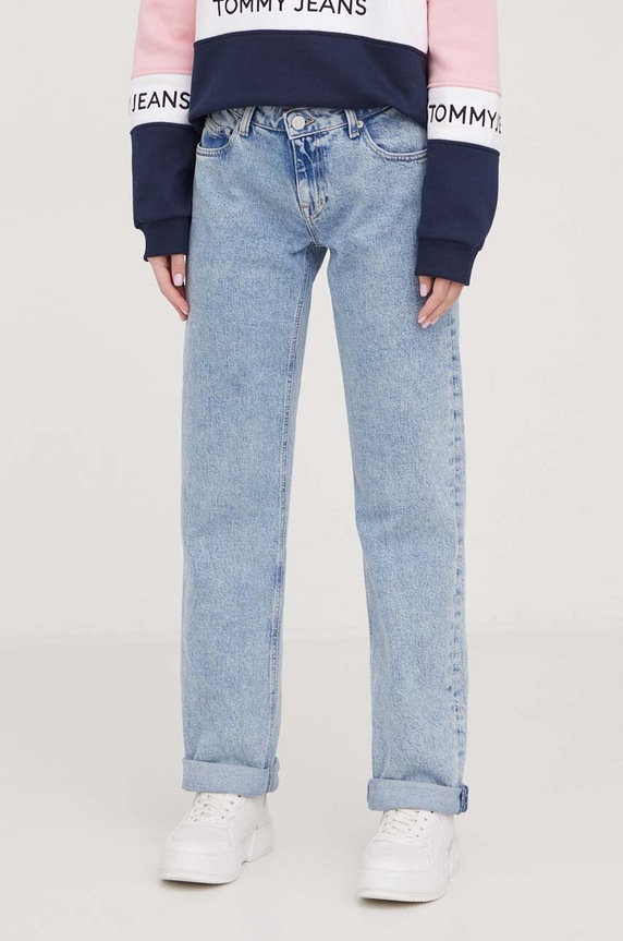 Džíny Tommy Jeans Sophie Planet friendly modrá DW0DW17186