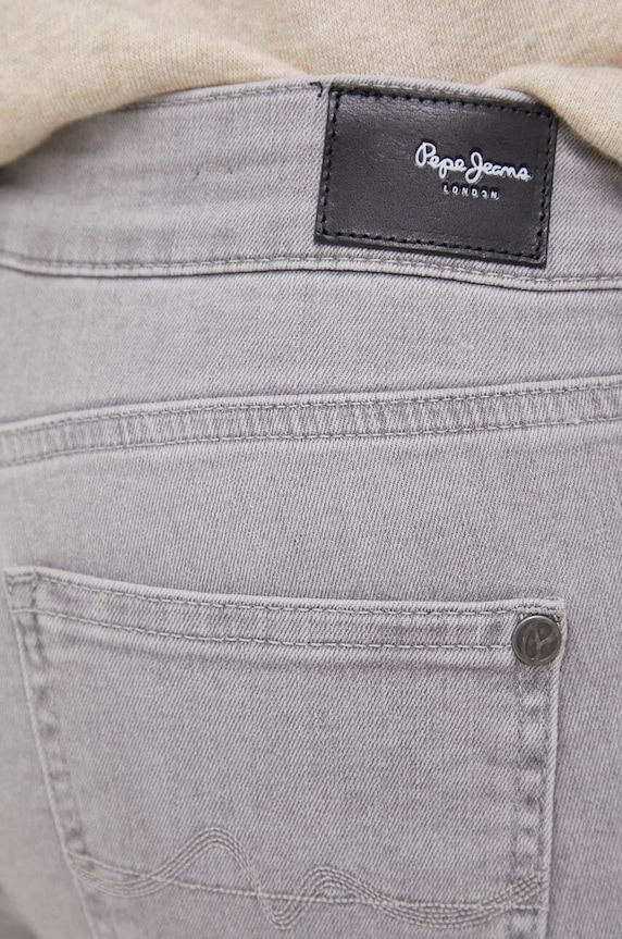 Pepe Jeans jeansy SKINNY JEANS LW szary PL204583UH1