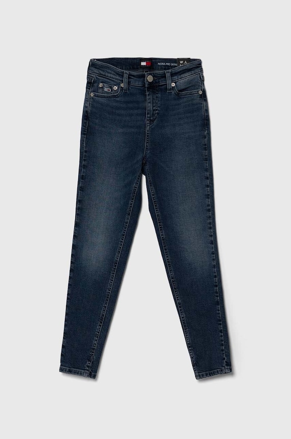 Dětské rifle Tommy Jeans Nora Planet friendly modrá DW0DW17152