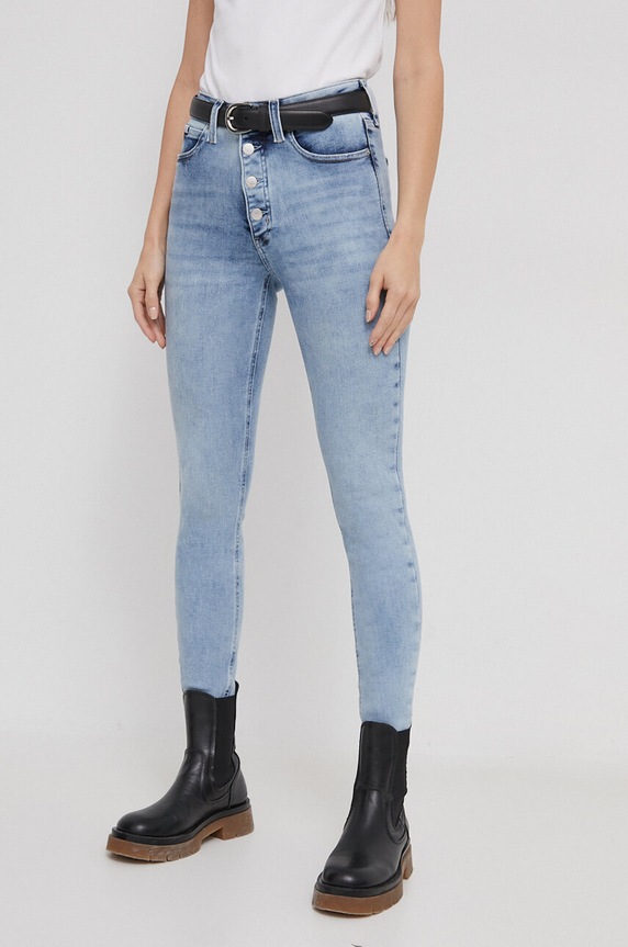 Oblačila Kavbojke Calvin Klein Jeans J20J222145 modra