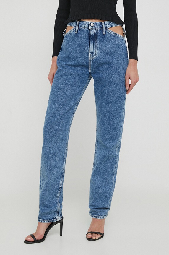 Džíny Calvin Klein Jeans Planet friendly modrá J20J222433