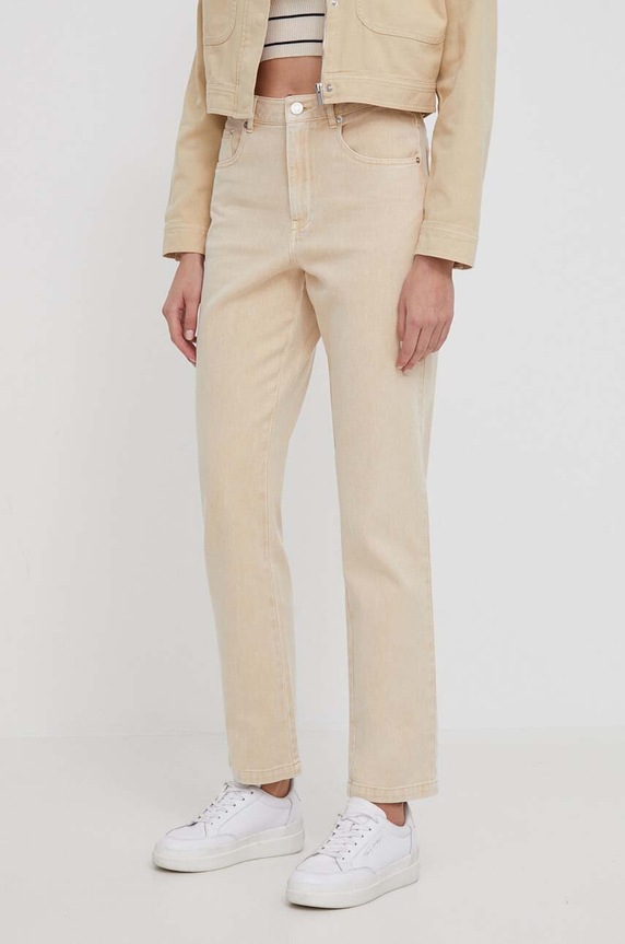 Dkny jeansy beżowy D2A4KX32