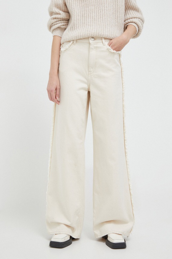 2NDDAY jeansy 2ND Frecla TT - Naturel Denim Planet friendly beżowy 2241762954