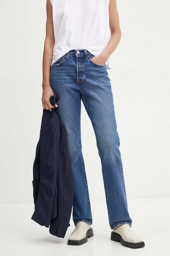 Traperice Levi's 501 501® JEANS FOR WOMEN visoki plava 12501