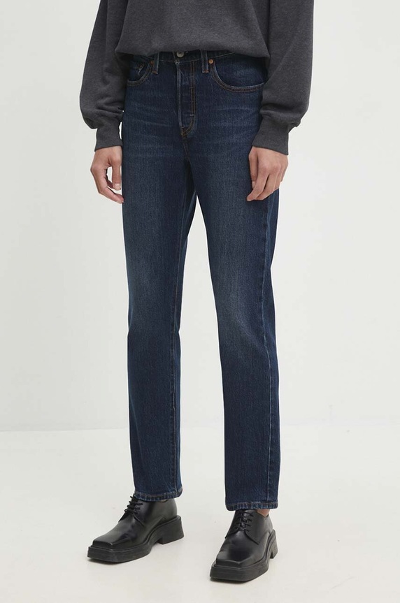 Traperice Levi's 501® JEANS FOR WOMEN mornarsko plava 12501