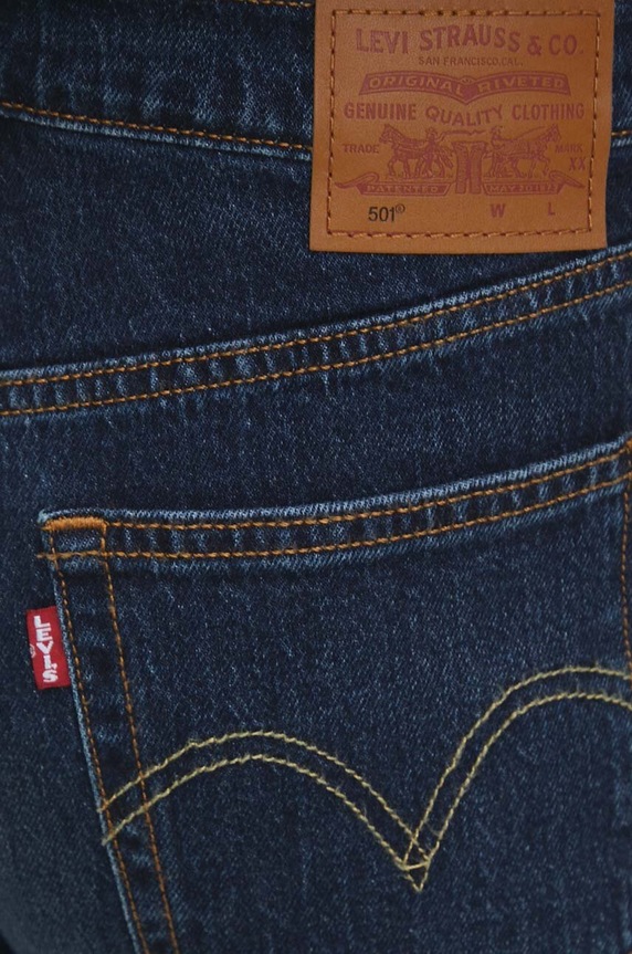 Traperice Levi's 501® JEANS FOR WOMEN mornarsko plava 12501