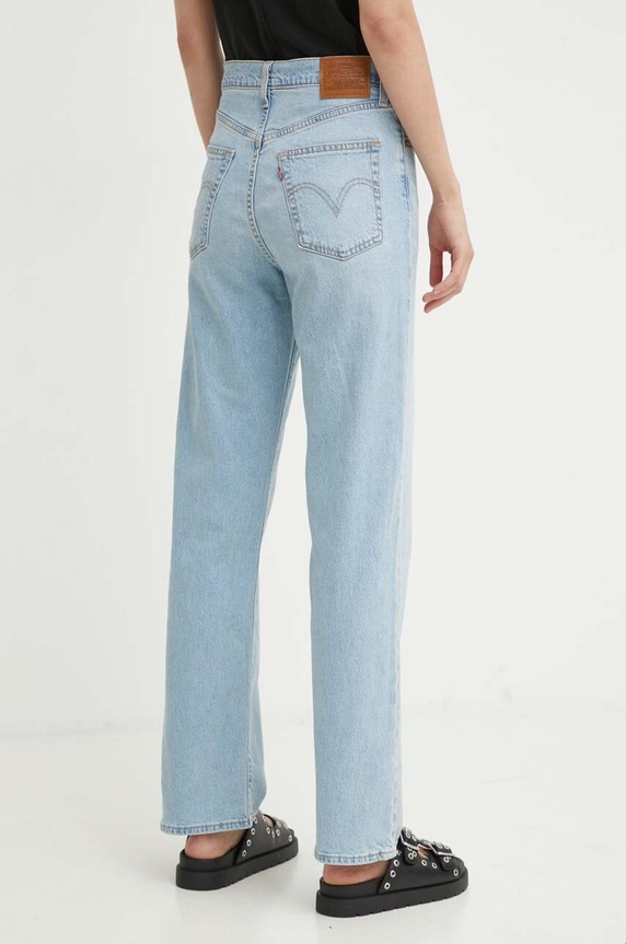 Odzież Levi's jeansy RIBCAGE STRAIGHT ANKLE 72693 niebieski