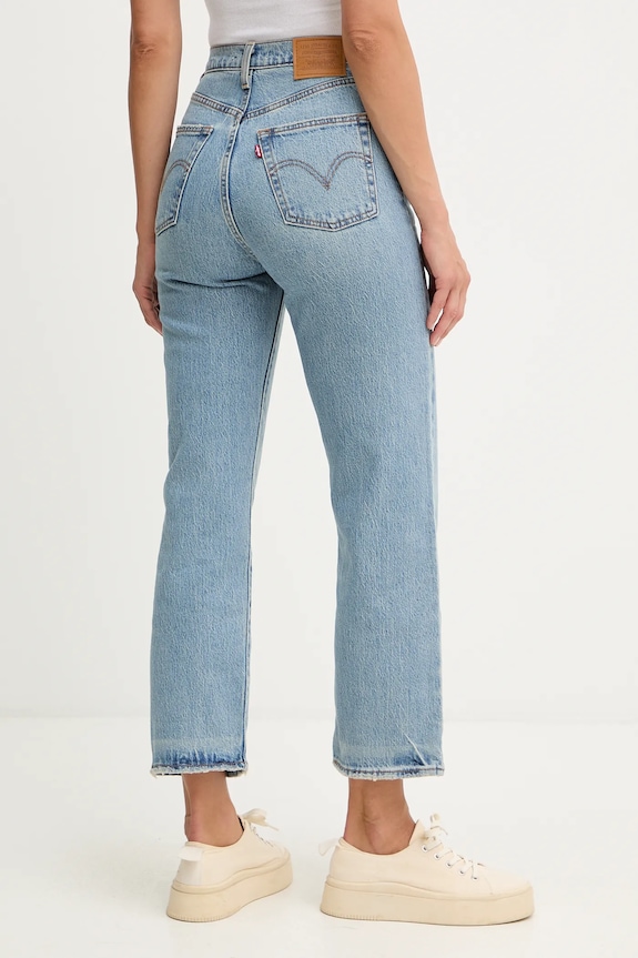Odjeća Traperice Levi's RIBCAGE STRAIGHT ANKLE 72693 plava