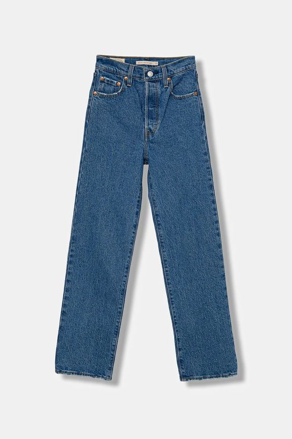Τζιν παντελόνι Levi's RIBCAGE STRAIGHT ANKLE Planet friendly μπλε 72693