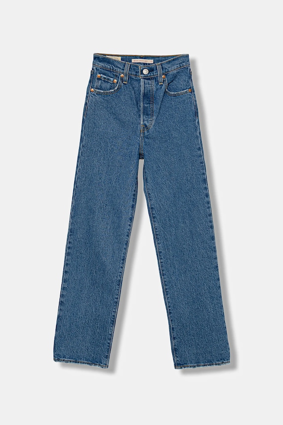 Τζιν παντελόνι Levi's RIBCAGE STRAIGHT ANKLE Planet friendly μπλε 72693