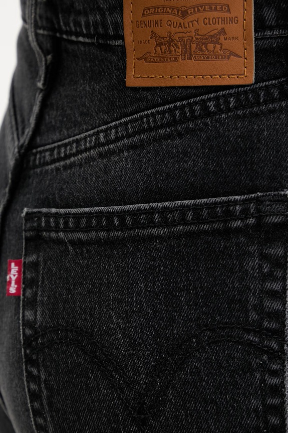 Τζιν παντελόνι Levi's RIBCAGE STRAIGHT μαύρο 72693
