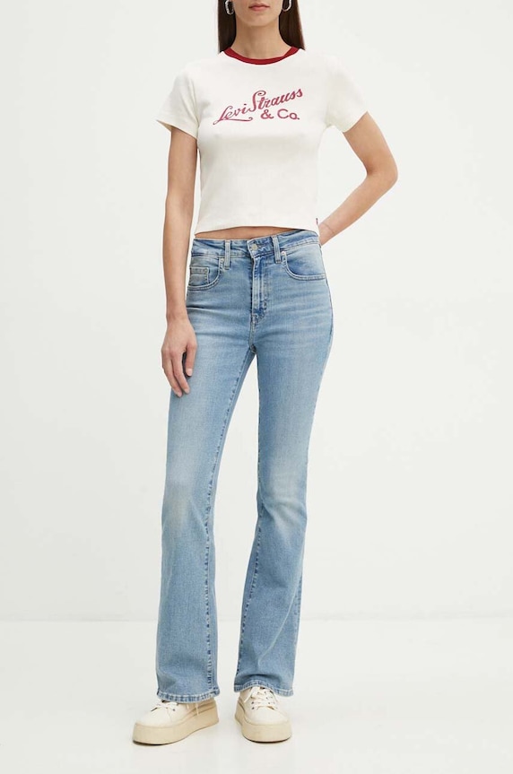 Levi's jeansy 726 HR FLARE Planet friendly niebieski A3410