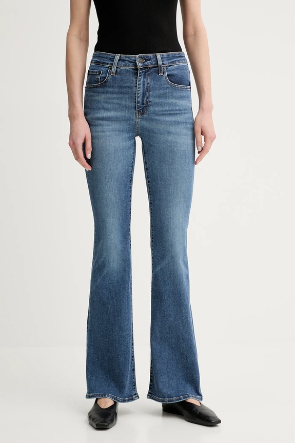 Levi's jeansy 726 HR FLARE Planet friendly niebieski A3410