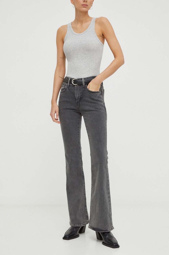 Levi's jeansy 726 HR FLARE Planet friendly szary A3410