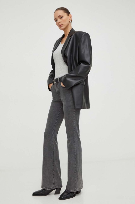 Levi's jeansy 726 HR FLARE A3410 szary AA00