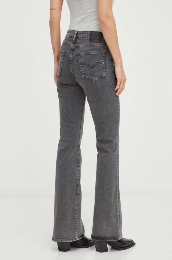 Odzież Levi's jeansy 726 HR FLARE A3410 szary