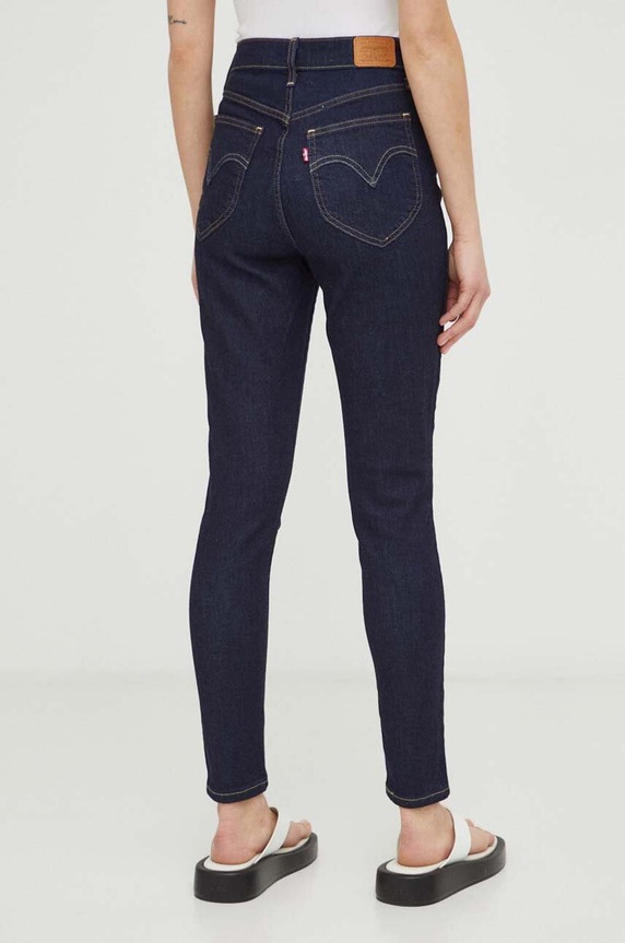 Odjeća Traperice Levi's RETRO HIGH SKINNY RETRO HIGH SKINNY A5758 mornarsko plava