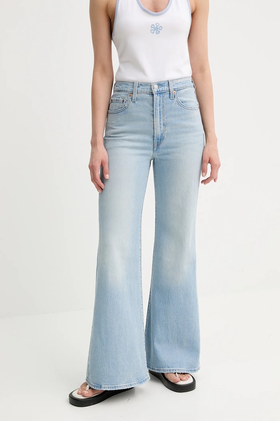 Traperice Levi's RIBCAGE BELLS RIBCAGE BELLS plava A7503