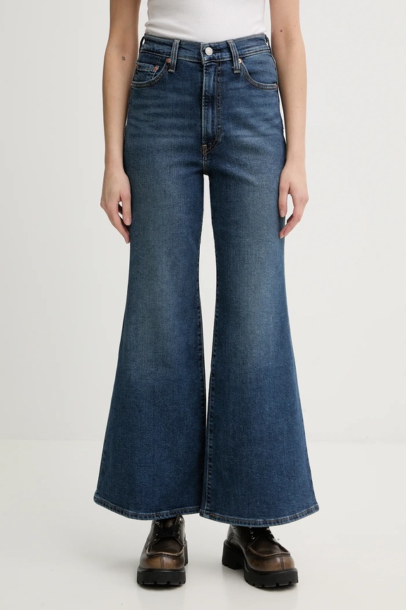 Τζιν παντελόνι Levi's RIBCAGE BELLS μπλε A7503