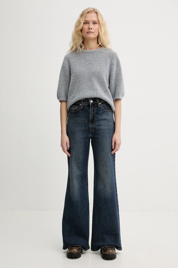 Τζιν παντελόνι Levi's RIBCAGE BELLS A7503 σκούρο μπλε AA00