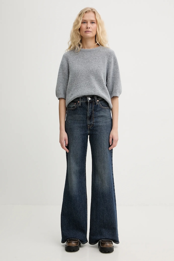 Τζιν παντελόνι Levi's RIBCAGE BELLS A7503 σκούρο μπλε AA00