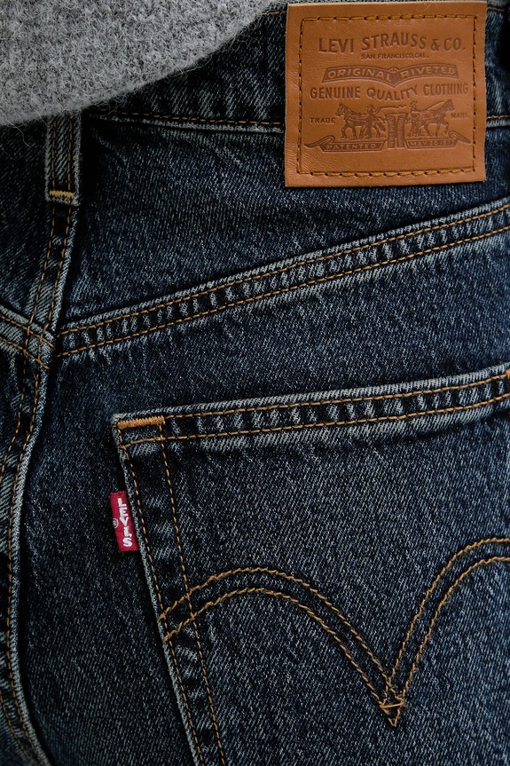 Τζιν παντελόνι Levi's RIBCAGE BELLS σκούρο μπλε A7503