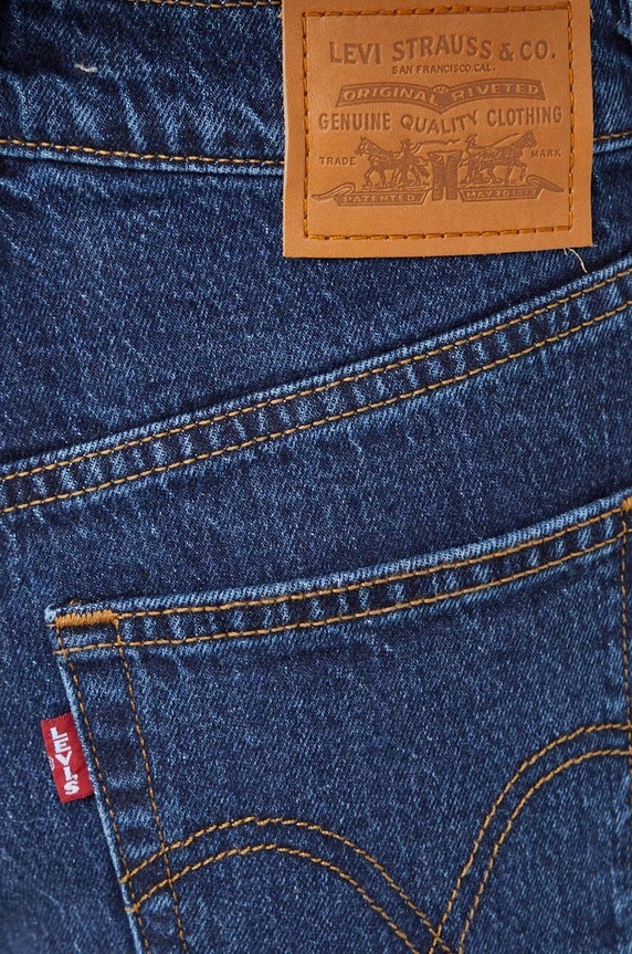 Levi's jeansy RIBCAGE BELLS granatowy A7503