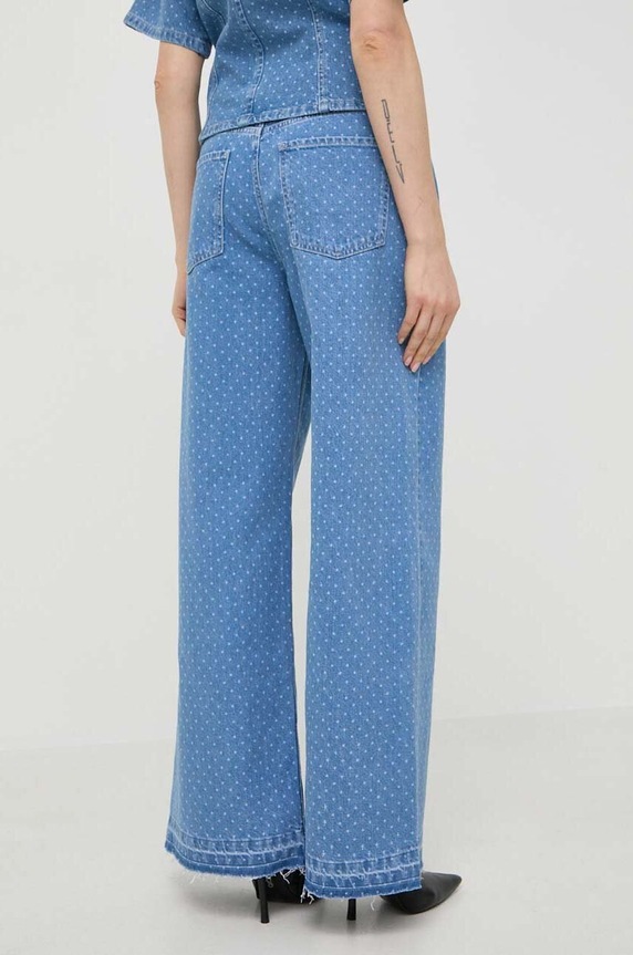 Odzież Custommade jeansy Oteca Dots 999449608 niebieski