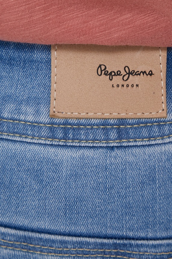 Pepe Jeans jeansy SLIM JEANS LW niebieski PL204585XW3