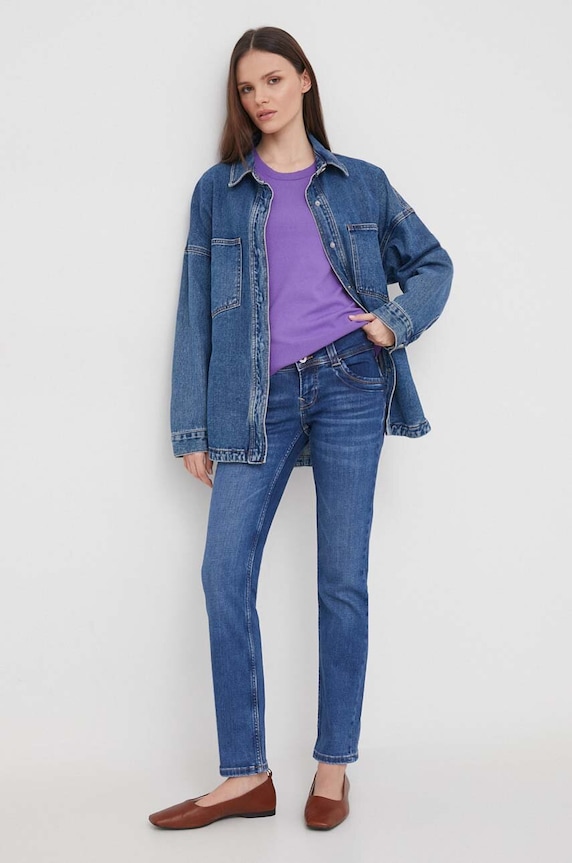Rifle Pepe Jeans SLIM LW PL204588XW6 modrá SS24