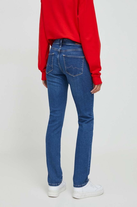 Odzież Pepe Jeans jeansy SLIM JEANS HW PL204589XW6 niebieski