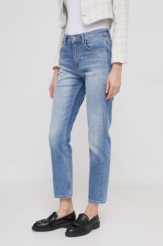 Pepe Jeans jeansy STRAIGHT JEANS HW PL204592MI7 niebieski SS24
