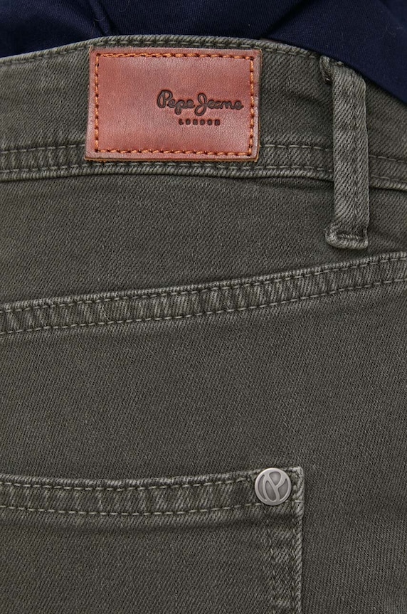 Pepe Jeans jeansy TAPERED JEANS HW zielony PL211704YG1