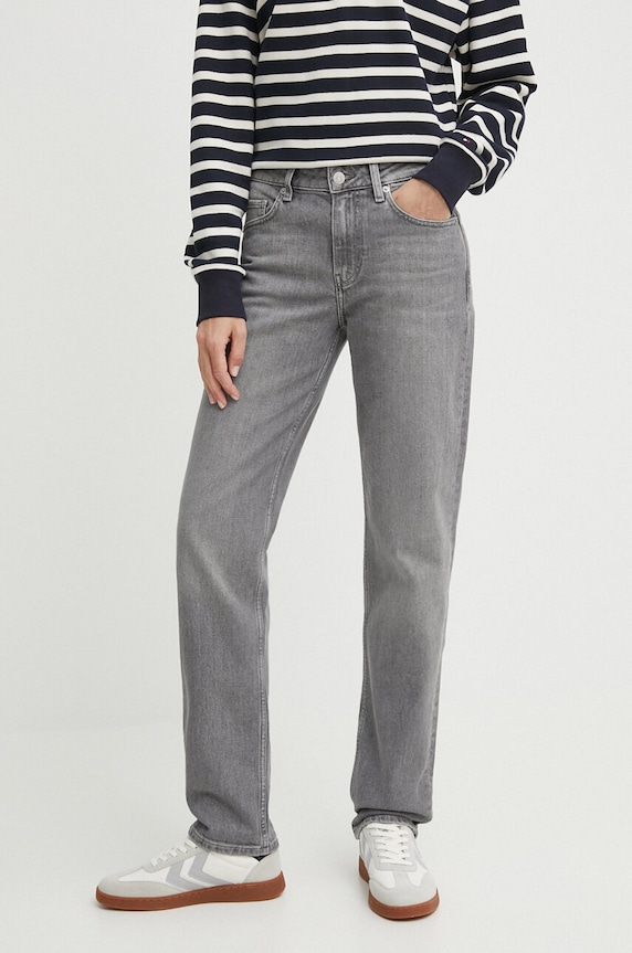 Дънки Tommy Hilfiger Planet friendly сив WW0WW42769