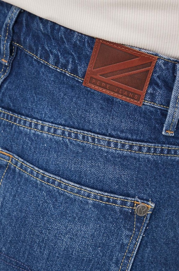 Pepe Jeans jeansy TAPERED JEANS UHW SPARKLE granatowy PL204601