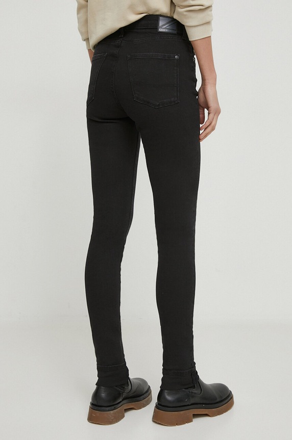 Odjeća Traperice Pepe Jeans SKINNY HW SPARKLE PL204606 crna