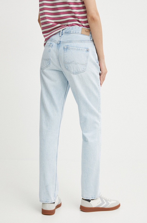 Odzież Pepe Jeans jeansy STRAIGHT JEANS HW PL204592PF4 niebieski