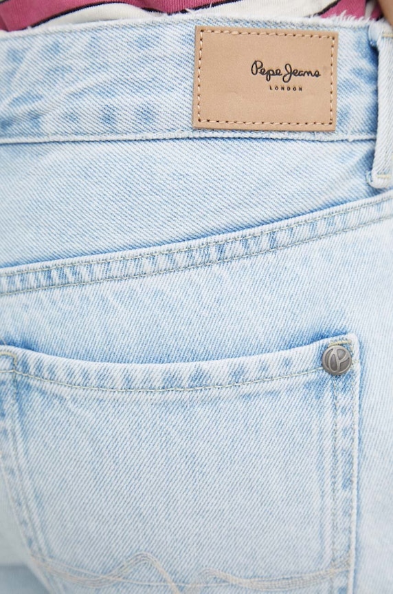Pepe Jeans jeansy STRAIGHT JEANS HW niebieski PL204592PF4