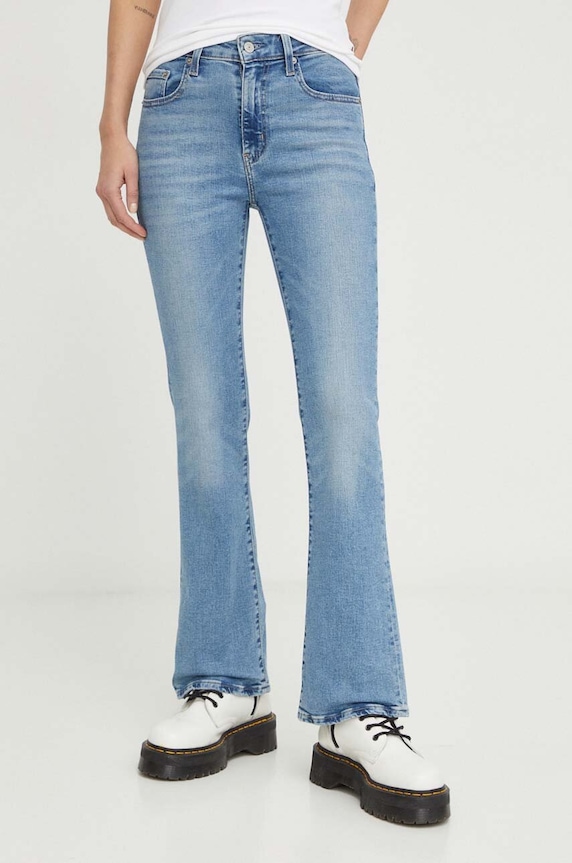 Levi's jeansy 725 HIGH RISE BOOTCUT Planet friendly niebieski 18759