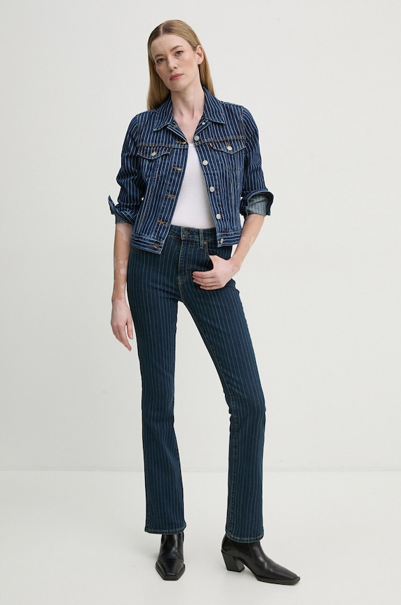 Levi's jeansy 725 HIGH RISE BOOTCUT 18759 granatowy AA00