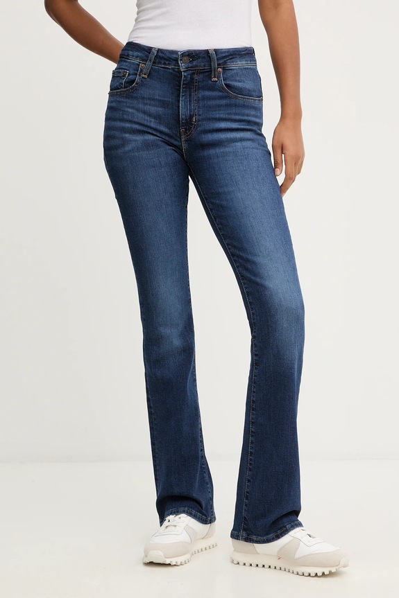 Traperice Levi's 725 HIGH RISE BOOTCUT visoki mornarsko plava 18759