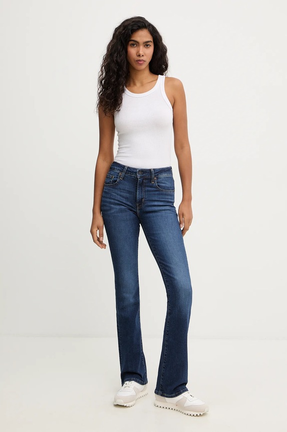 Traperice Levi's 725 HIGH RISE BOOTCUT 18759 mornarsko plava AA00