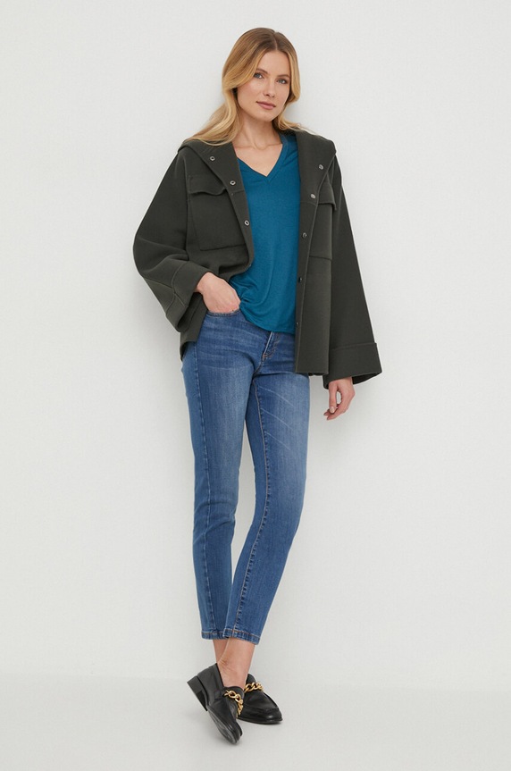 Sisley jeansy 44PMLE01K niebieski SS24