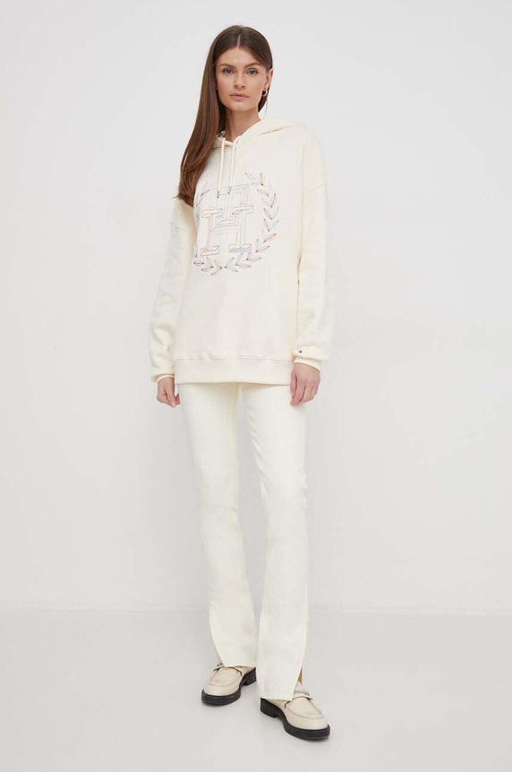 Sisley jeansy 4UNGLE037 żółty SS24