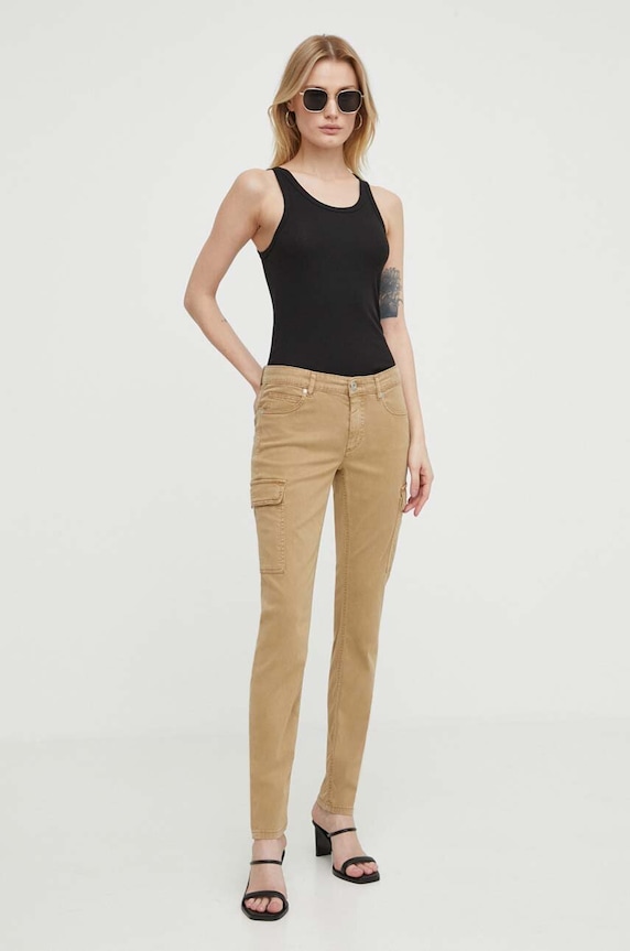 Marc O'Polo jeansy 401008911049 beżowy SS24